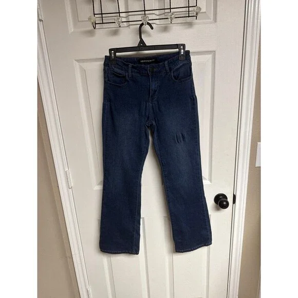 Size 27 (4-6) Prosperity Dark Wash Denim Boot Cut Jeans - Picture 1 of 3